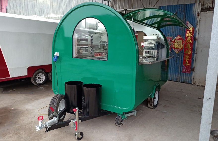 fully equipped mobile street food trailer for sale